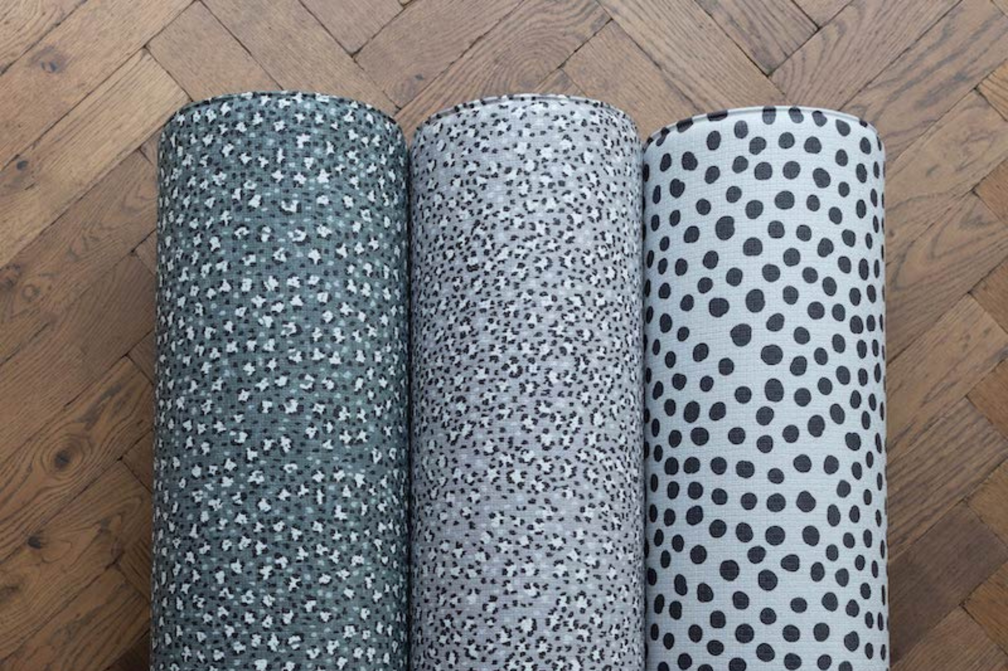 Leopard and dalmation animal print playmats are three stylish designs from Totter + Tumble's prettier playmats
