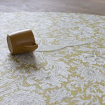 totter and tumble sealed memory foam surface makes the playmats waterproof and wipedown. Washable kids rug, one piece and reversible designs stylish padded play matt. Shown here is the morris & Co totter and tumble chrysanthemum heritage design