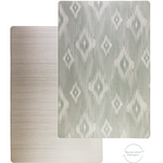 Double sided textile effect play mats with thick memory foam for ultimate support