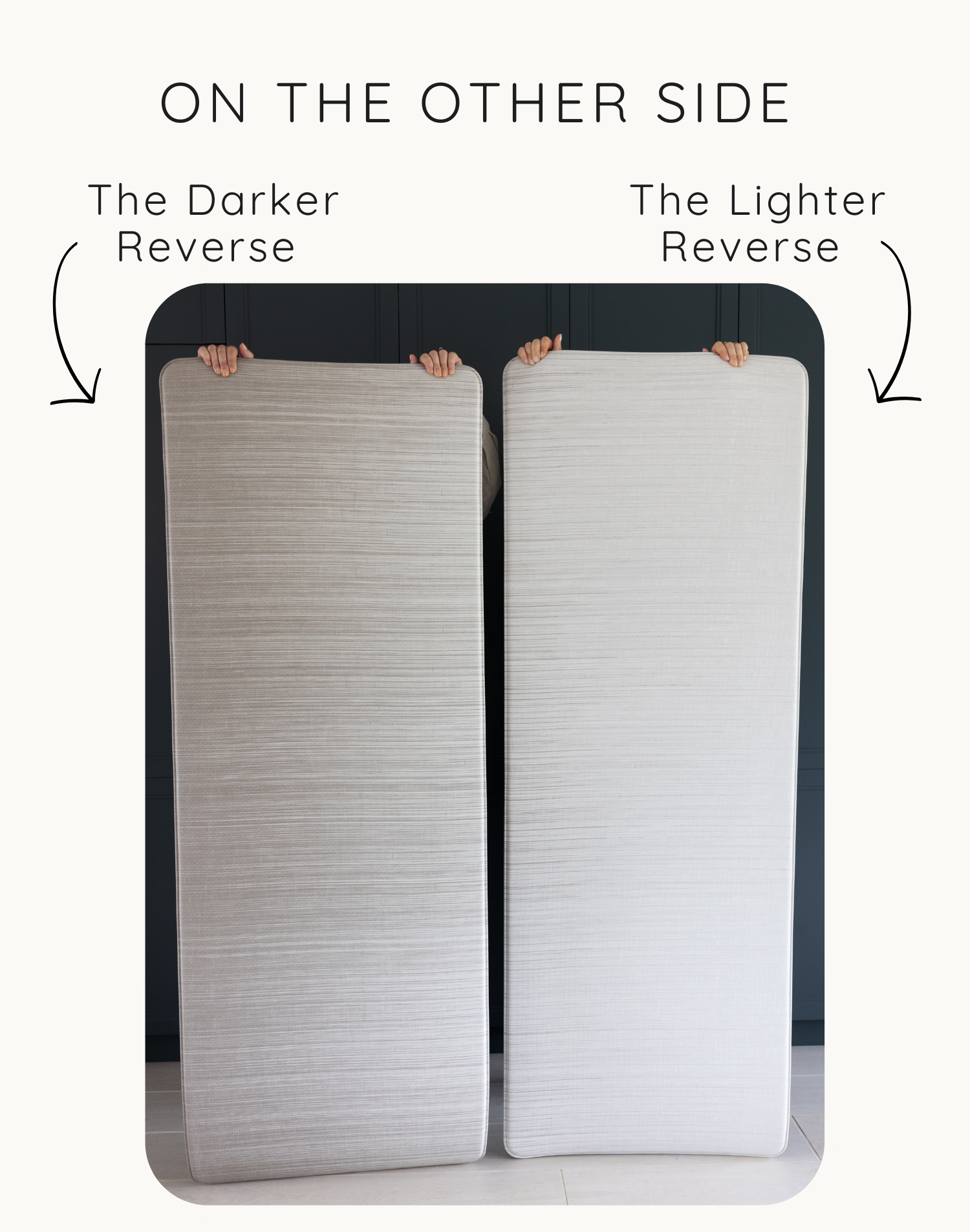 On the reverse The Tali runner comes in a darker or lighter version to suit modern family interiors