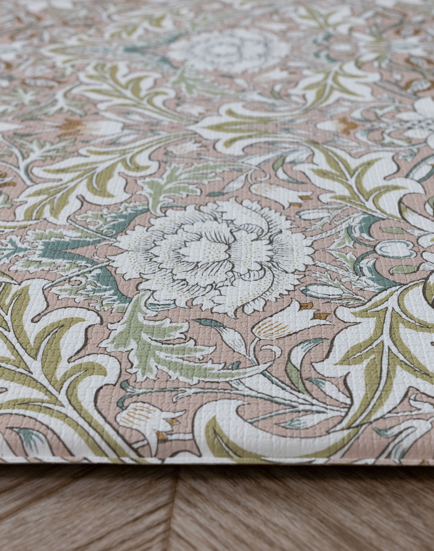 totter + tumble mat made from memory foam playmats for babies. Thick cushioning foam playmats in servern morris & co floral print