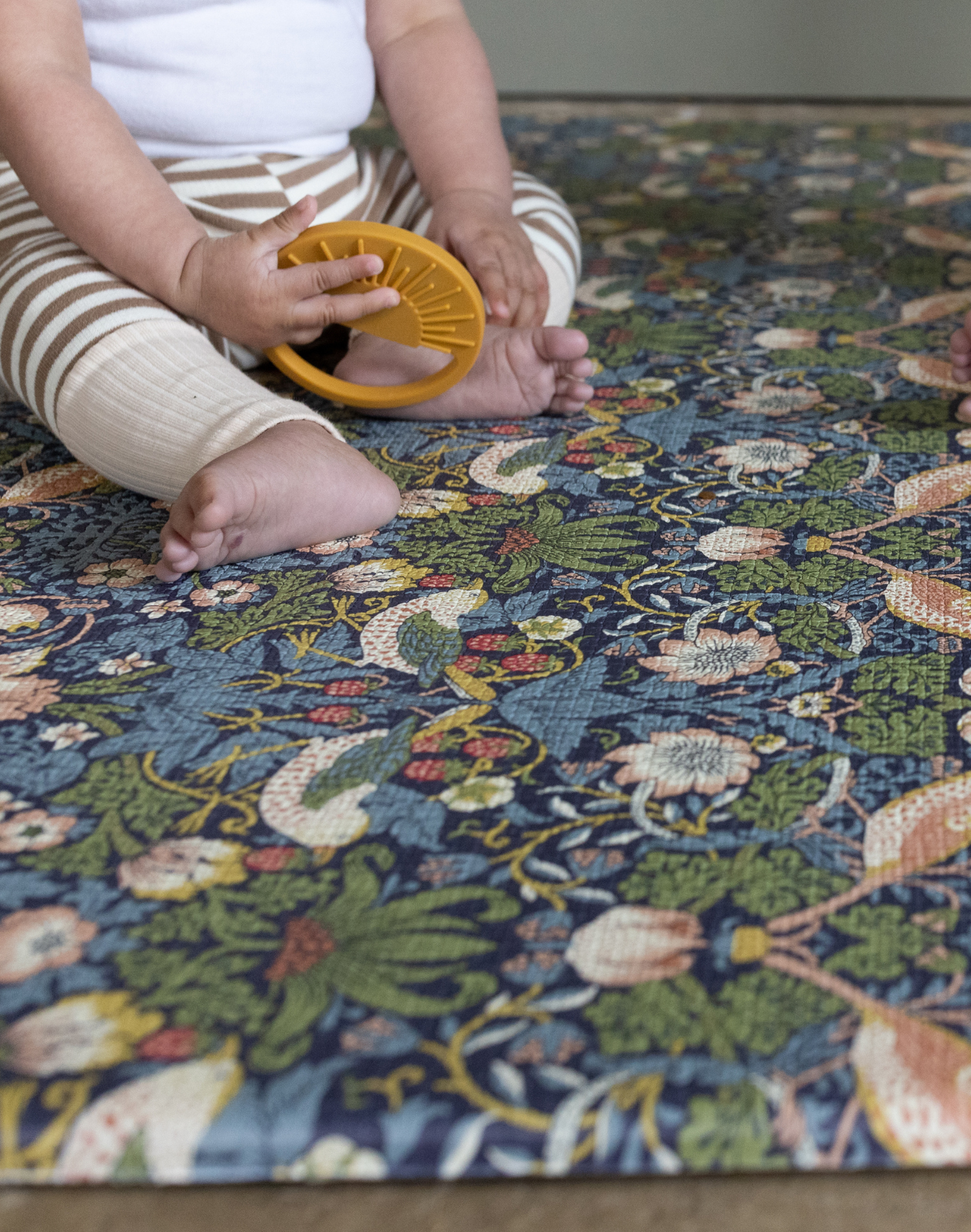 Totter and Tumble baby play mat foam for kids in strawberry thief heritage british design gorgeous interior led prints for the family home