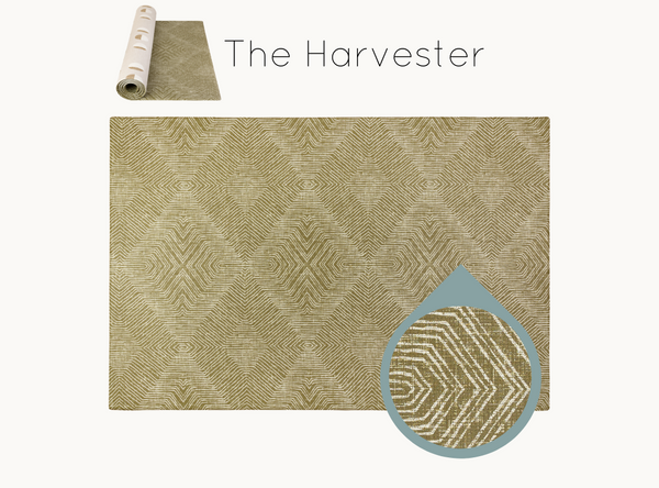 Totter and Tumble the Harvester Playmat sunkissed Olive design