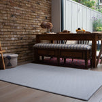 Totter + Tumble's Seafarer iron blue kids play mat to fit in with your home interior reversible design play mat yellow hexagonal-striped design Keeper foam playmat