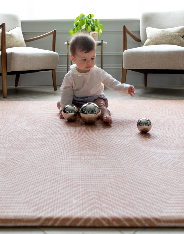 Baby cushioned top play mat