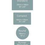 Totter + Tumble playmats are available in 4 sizes for every family and home space to take to the floor mats playmats in stylish reversible designs made from foam playmats great for babies, baby showers, 1st birthday gifts and christmas presents. 
