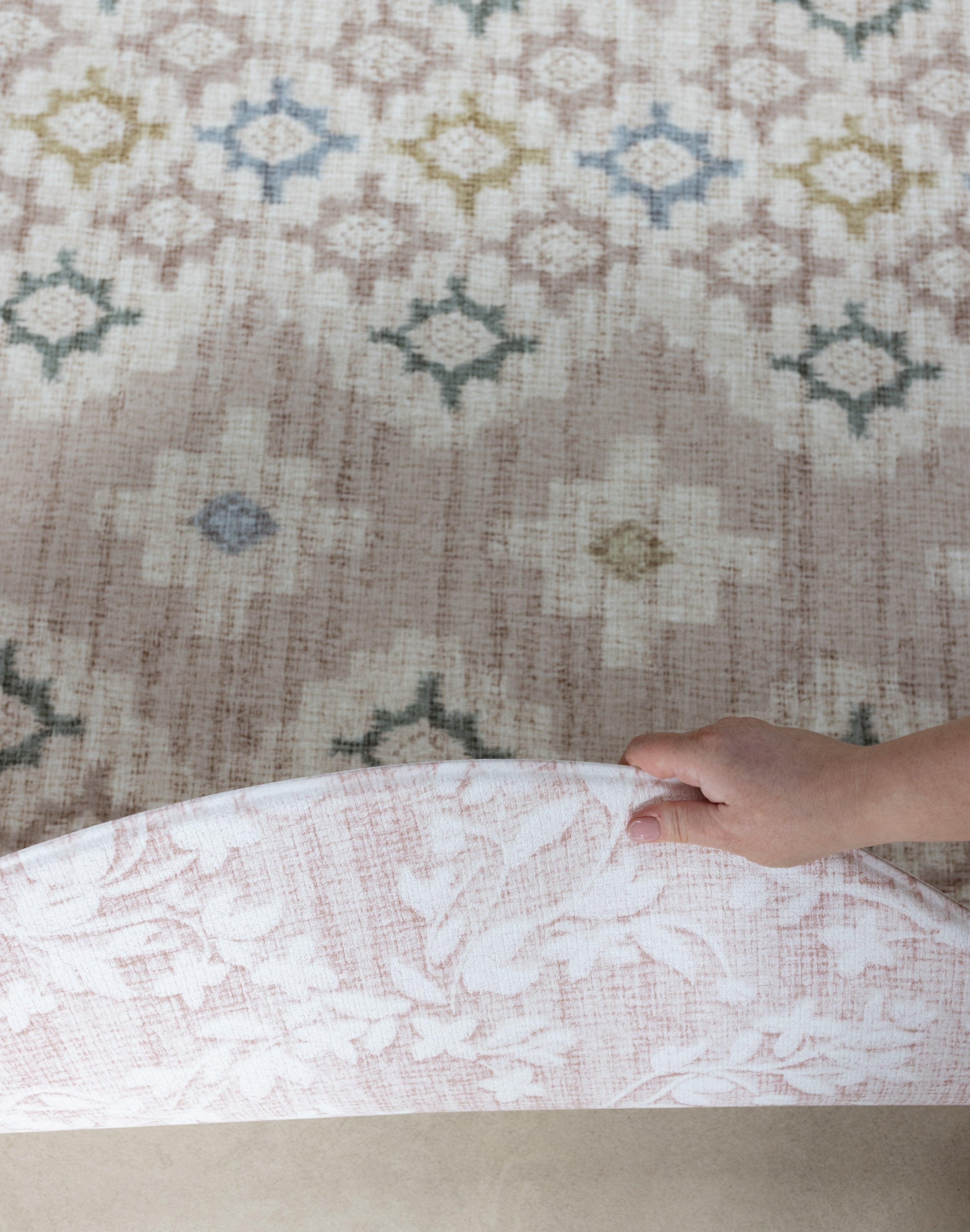 double sided totter and tumble pink playmat in the Round size