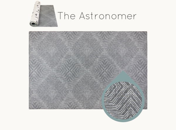 Totter and Tumble The Astronomer monochrome kilim stylish reversible design playmat luxury padded memory foam suitable from newborn