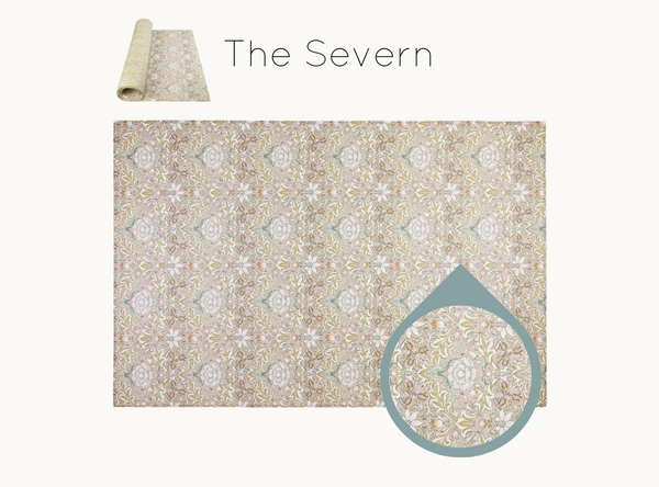 Delicate pink Severn playmat by Totter + Tumble