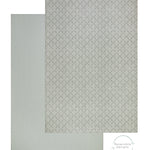 A light reversible playmat with a subtle geometric trellis pattern, shown from both its patterned top side and its textured reverse side on a white background.