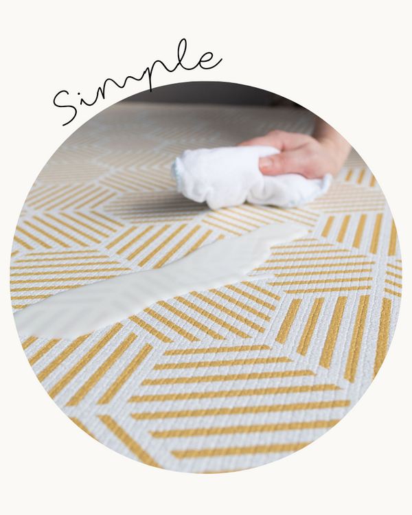 simple waterproof and wipeable playmats totter and tumble design led for stylish and practical family homes