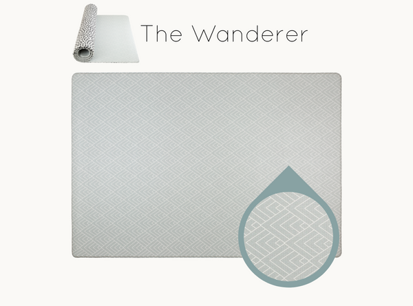 Totter and Tumble The Wanderer grey chevron playmat luxury memory foam padded play mat